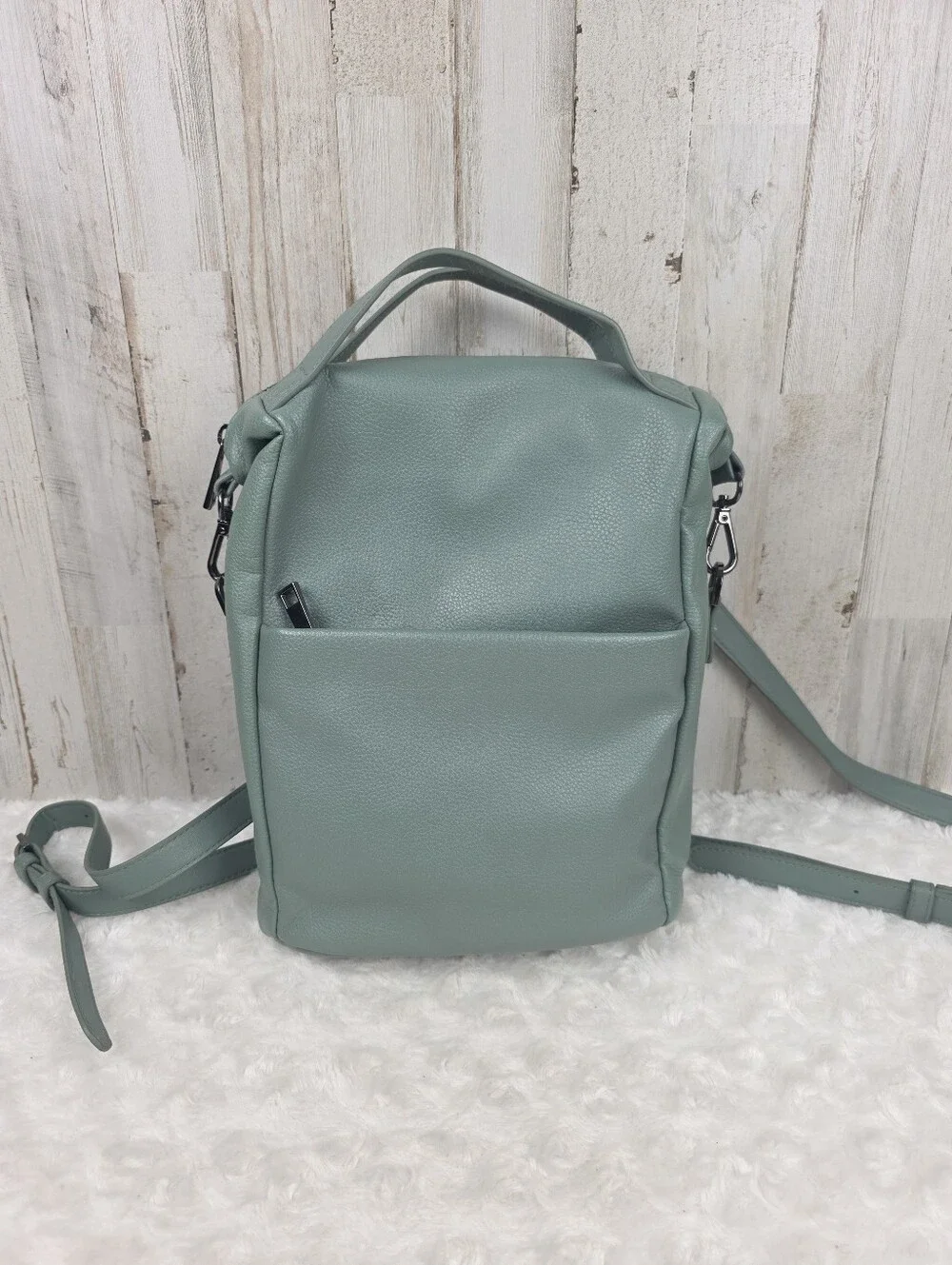 A New Day Convertible Mint Green Backpack Bag